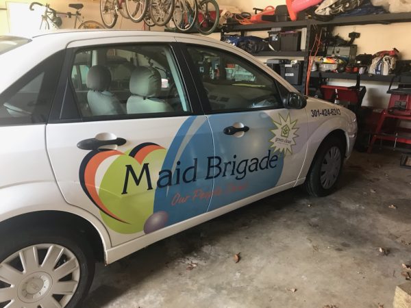 partial car wrap digitally printed vinyl