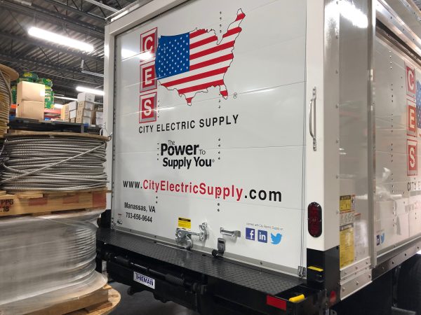 cut and printed vinyl decals for box truck