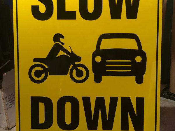 reflective traffic sign