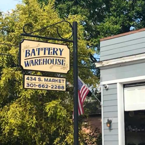 sand blasted dimensional sign painted